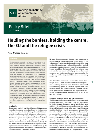 Holding the borders refugees in europe png