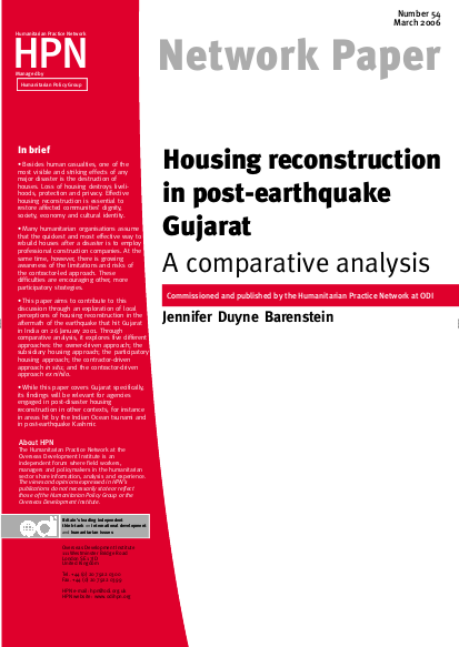 Housing reconstruction in postearthquake gujarat 1 png