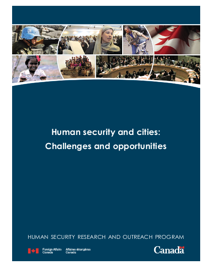 Human security and cities challenges and opportunities english png