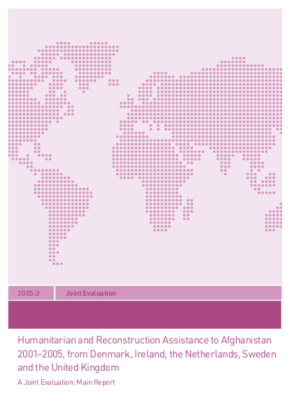 Humanitarian and reconstruction assistance to afgh png