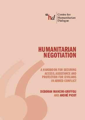 Humanitarian negotiation manual png