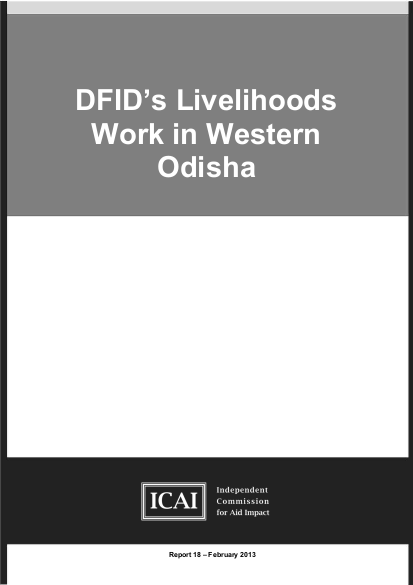 Icai report dfids livelihoods work in western odisha2 png