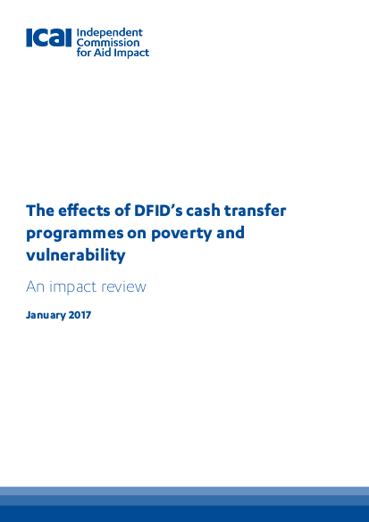 Icai review the effects of dfid%E2%80%99s cash transfer programmes on poverty and vulnerability 1 png