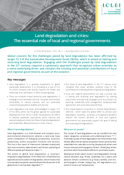 Iclei briefing sheet land degradation png