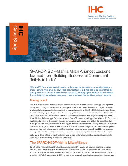 Ihc casestudy sparc alliance india png