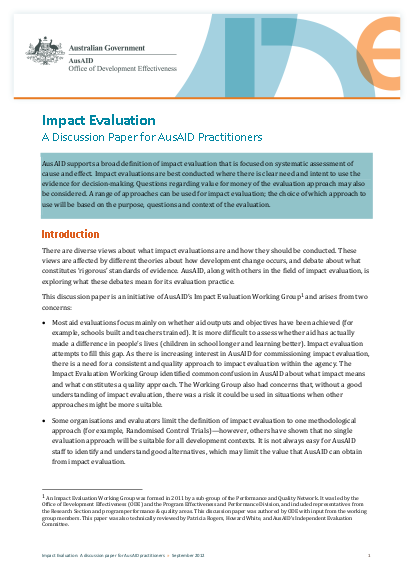 Impact evaluation discussion paper png