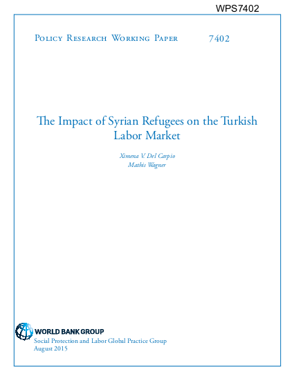 Impact syrian refugees turkey labor markey png