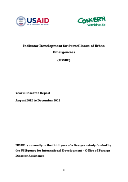 Indicator development for the surveillance of urban emergenc png