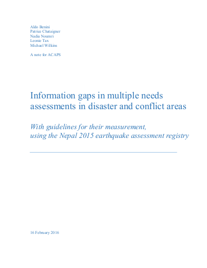 Information gaps in multiple needs png