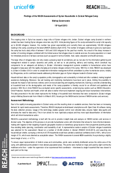 Information sheet syrians in zaatari wash analysis final png