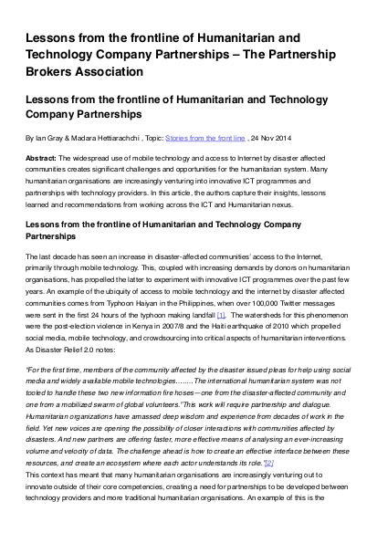 Lessons from the frontline of humanitarian and technology company partnerships %E2%80%93 the partnership brokers association png