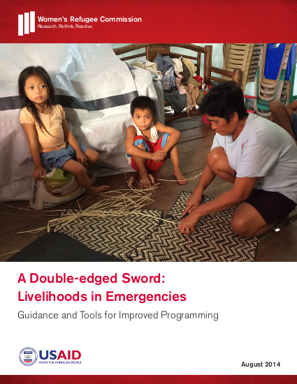 Livelihoods double edged sword 2014 report png