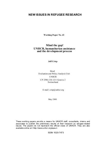 Mind the gap unhcr png