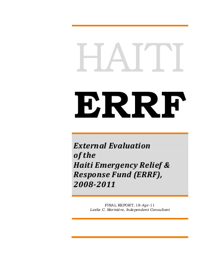 Moriniere%2C l %282011%29 errf haiti evaluation report png