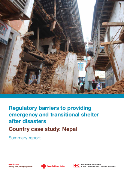 Nepal shelter summary report final png