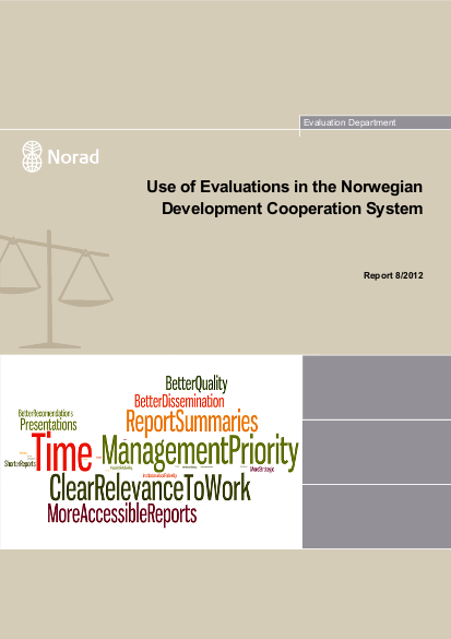 Norway use of evaluation in the norwegain development cooperation system png