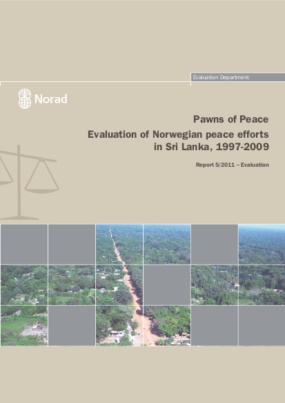 Pawns og peace%2C evaluation of norwegian peace efforts in sri lanka 1997 2009 png