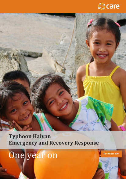 Philippines one year haiyan report final 11 7 2014 png