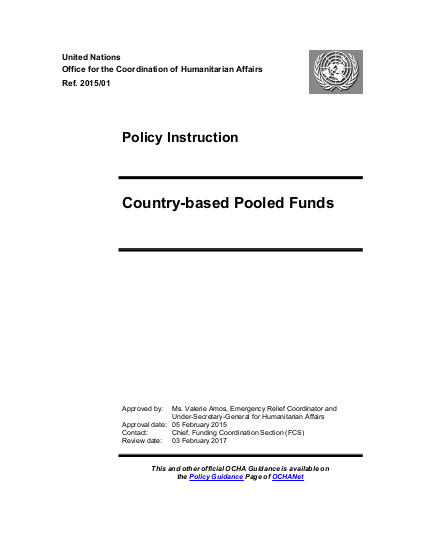 Policy instruction on ocha cbpfs png