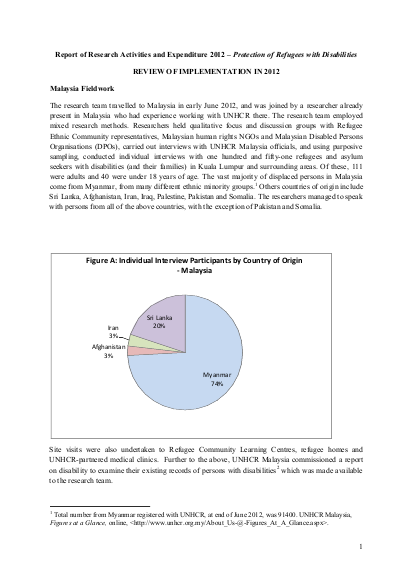 Protection refugees disabilities camp situations annual report 2012 png