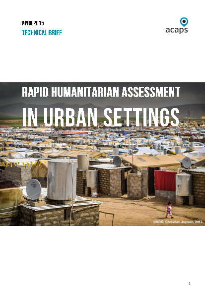 R acaps technical brief rapid humanitarian assessment in urban settings apr 2015 png