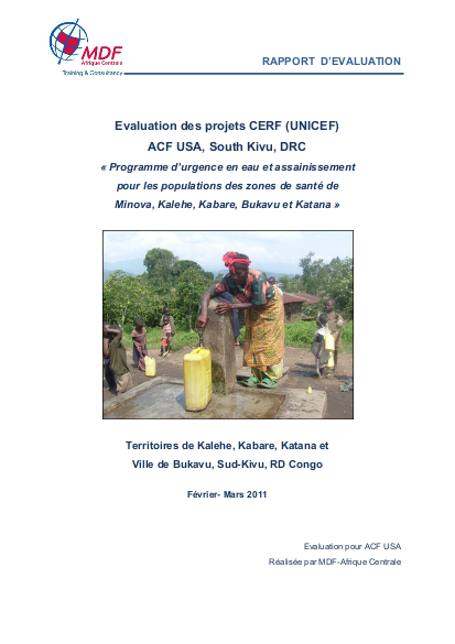 Rapport evaluation wash sud kivu cerf acf usa 2011 version finale png