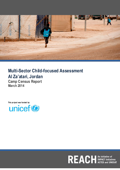 Reach unicef al zaatari camp census report a multi sector child focused assessment final png