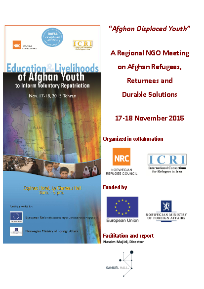 Regional workshop on afghan refugees tehran 2015 png