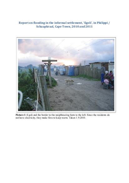 Report on flooding in egoli 2011 png