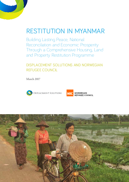 Restitution in myanmar displacement solutions png