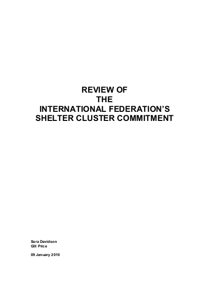 Review of ifrc shelter cluster final 09 01 10 png