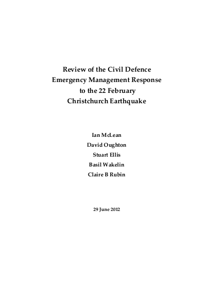 Reviewofthecdemresponseto22febchchearthquake final report 4 july 2012 png