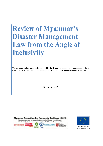 Rr myanmar disaster management law 050214 en png