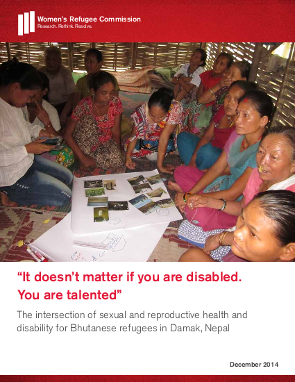 Sexual and reproductive health and disability nepal png