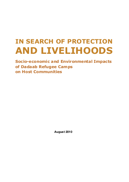 Socio economic environmental impact study of the dadaab refugee camp on the host community png