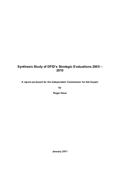 Synthesis study of dfids strategic evaluations 2005 201011 png