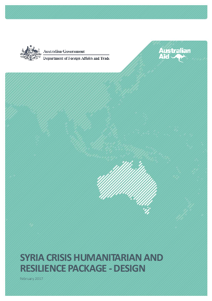 Syria crisis humanitarian resilience package design png