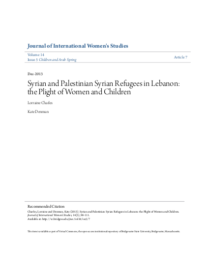 Syrian and palestinian syrian refugees in lebanon png