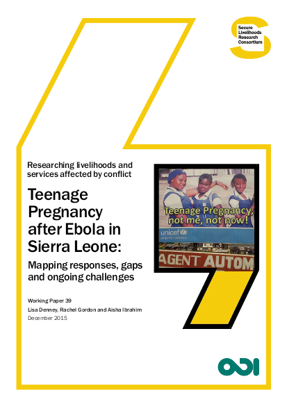 Teenage pregnancies after ebola in sierraleone mapping responses%2C gaps and ongoing challenges png