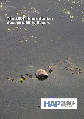 The 2007 humanitarian accountability report png