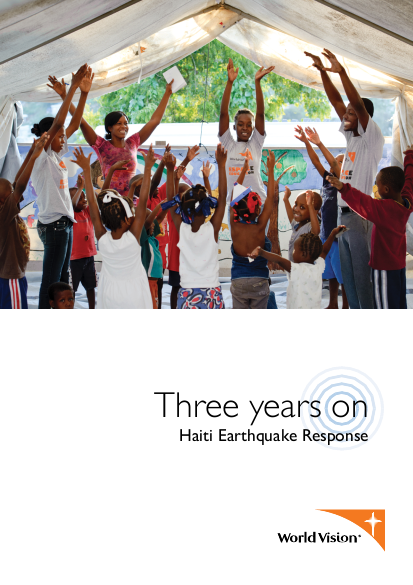 Three years on haiti earthquake response report png