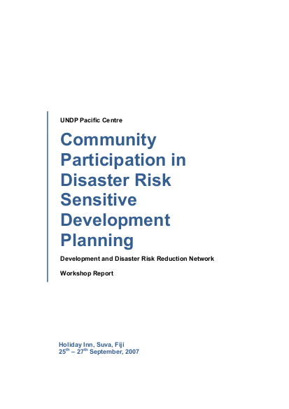 Undp 2007 community participation disastr png
