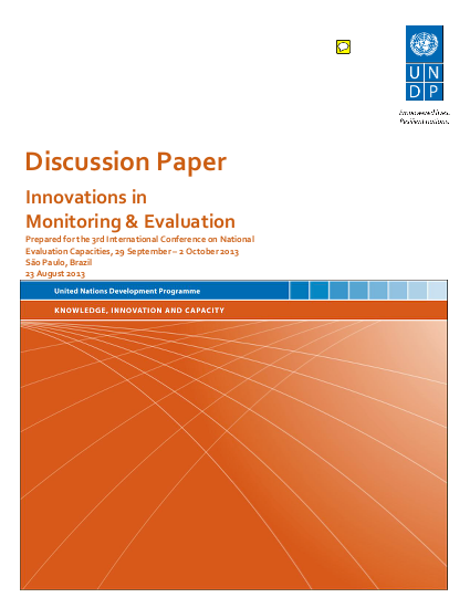 Undp %282013%29 innovations in m e discussion paper png