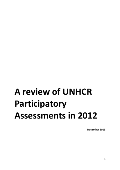 Unhcr participatory assessments 2014 png