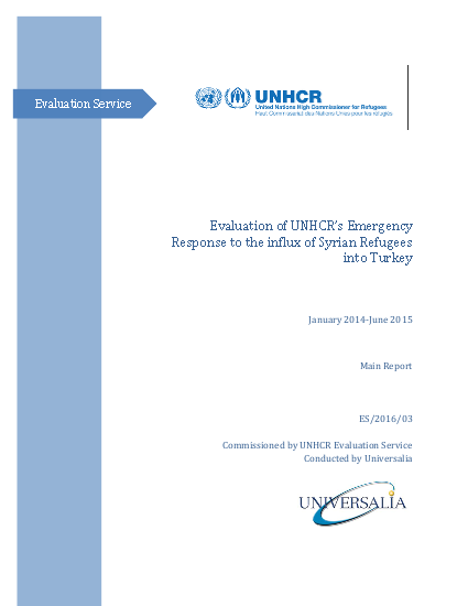 Unhcr turkey evaluation png