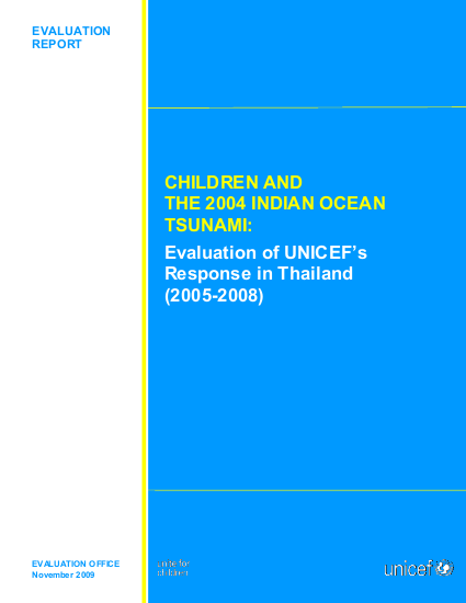 Unicef tsunami response thailand png