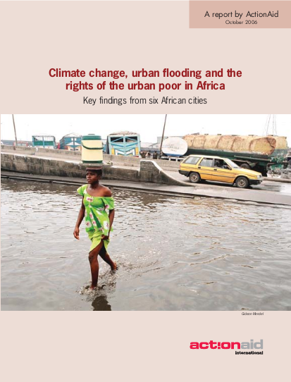 Climate change, urban flooding and the rights of the urban poor in ...