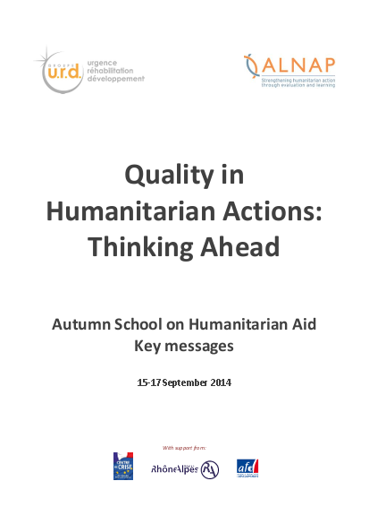 Urd alnap quality in humanitarian actions thinking ahead png