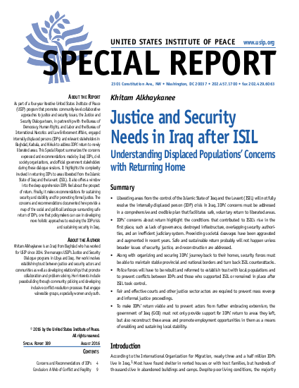 Usip justice and securtiy needs in iraq after isil png