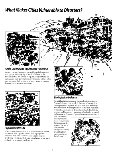 What makes cities vulnerable to disasters png